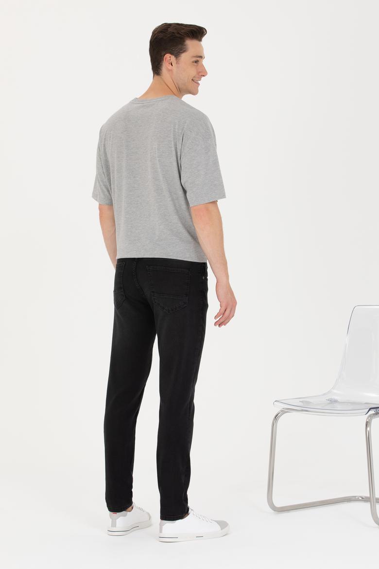 Erkek Koyu Gri Jean Pantolon - 50266522008