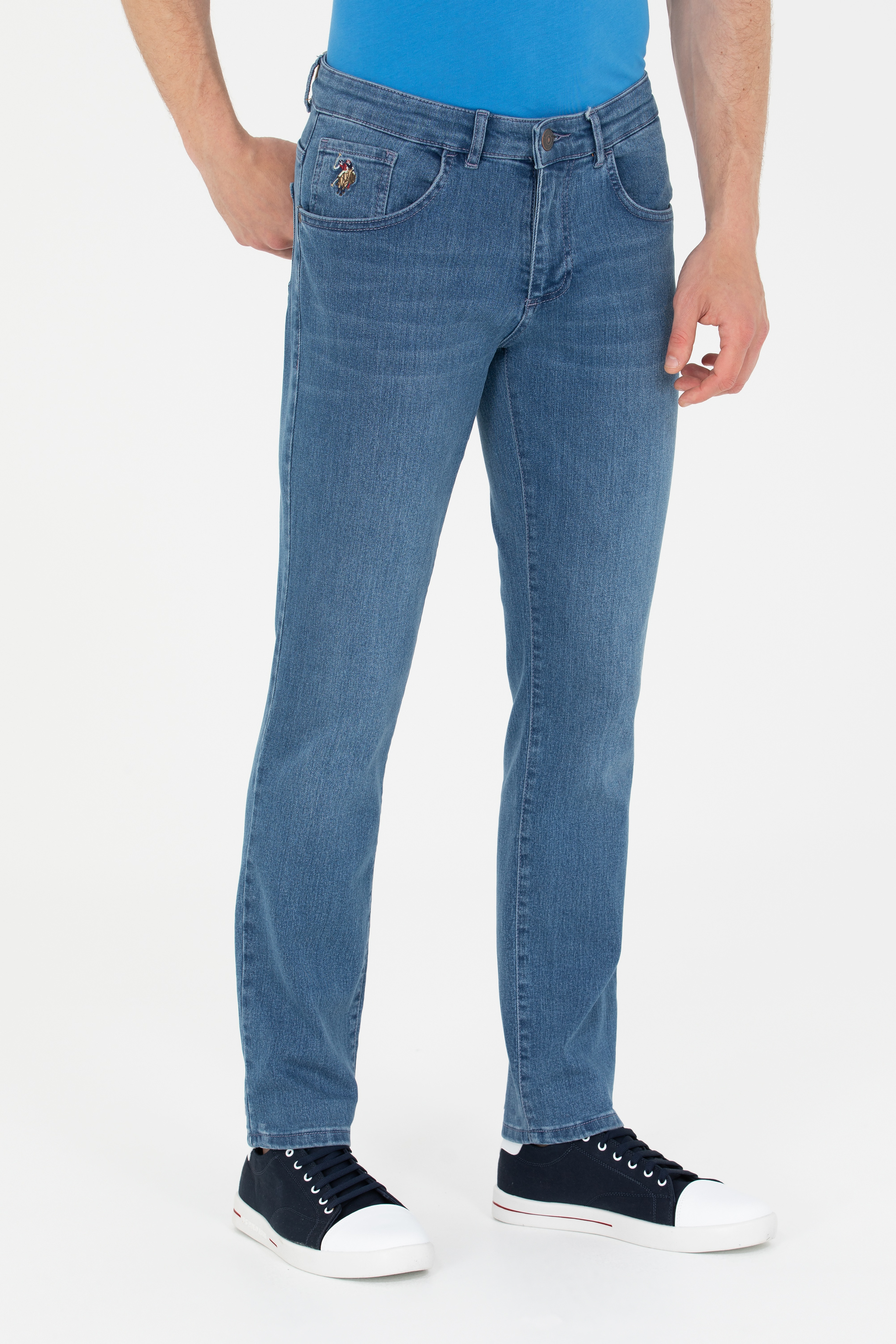 Erkek Açık Mavi Jean Pantolon - Image 2
