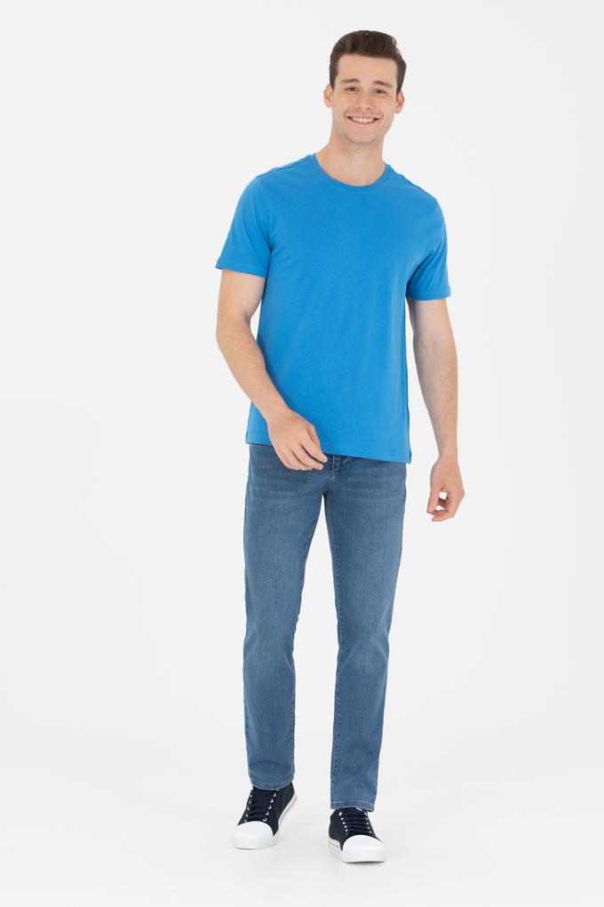 Erkek Açık Mavi Jean Pantolon
