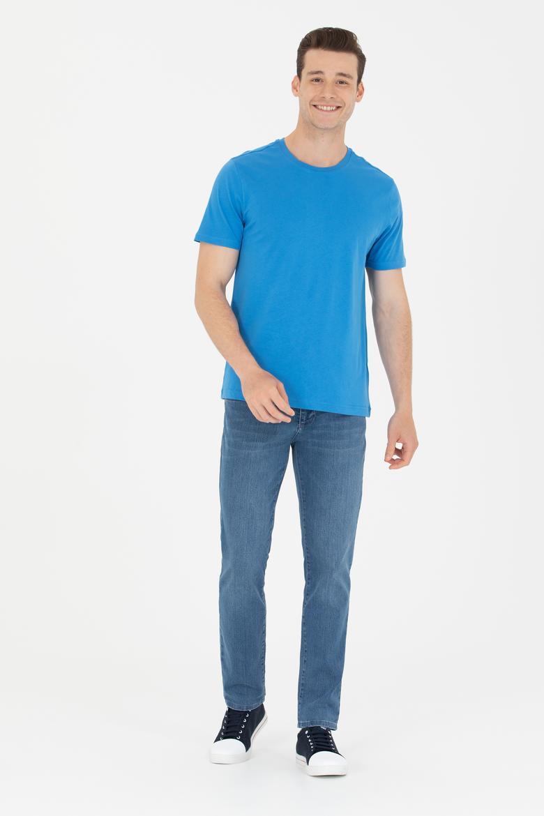 Erkek Açık Mavi Jean Pantolon