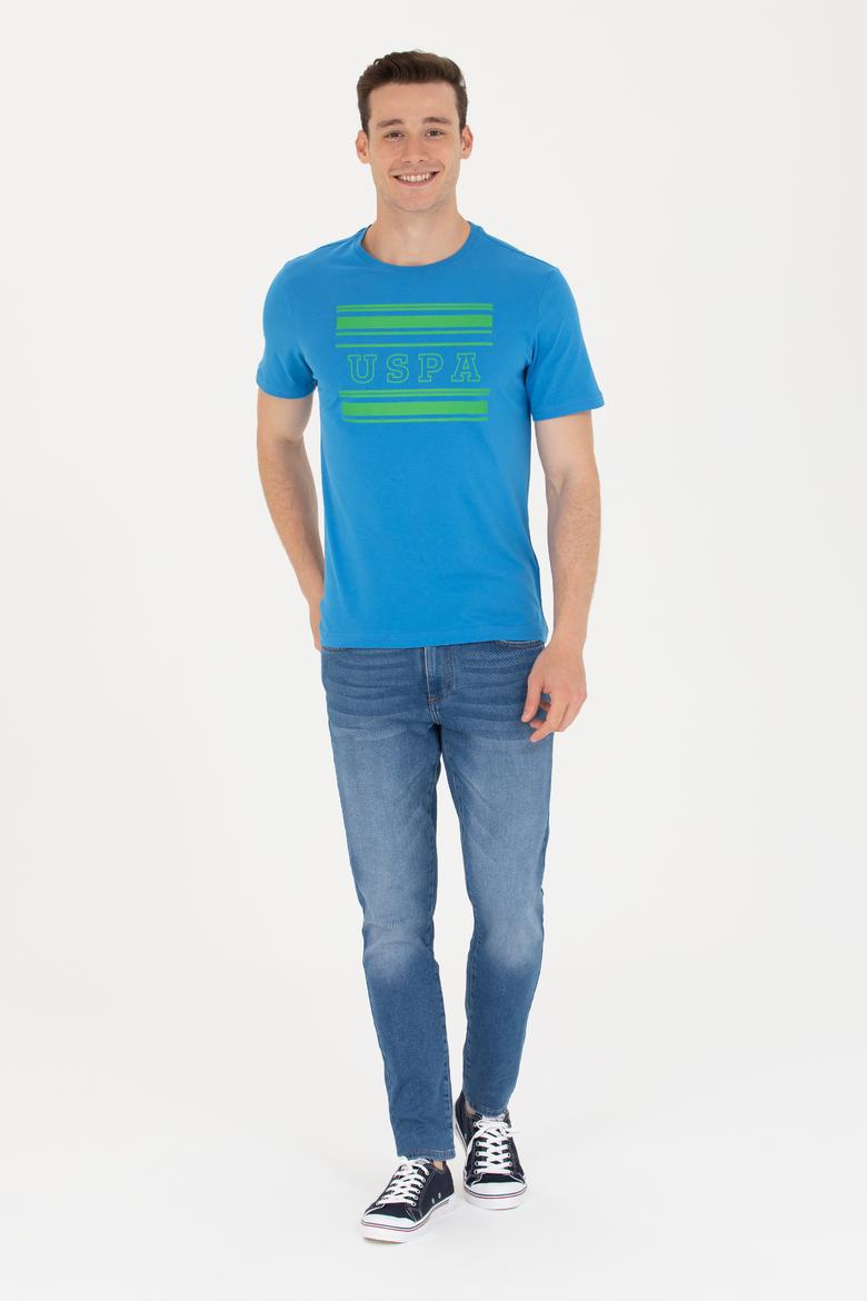 Erkek Saks Bisiklet Yaka Tişört - 50264961038