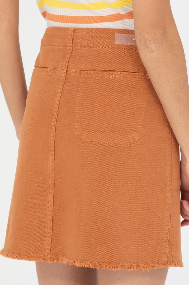 Kadın Kiremit Melanj Dokuma Etek