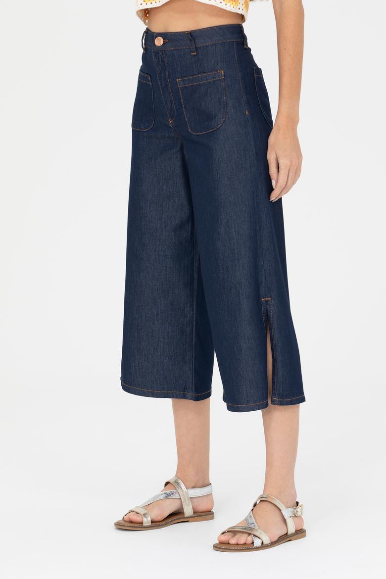 Kadın Koyu Lacivert Jean Pantolon - 50264579012