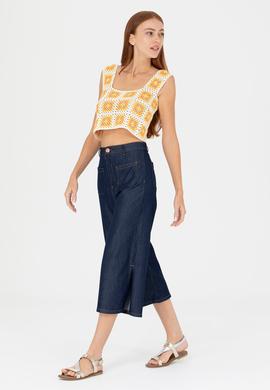 Kadın Koyu Lacivert Jean Pantolon - 50264579012