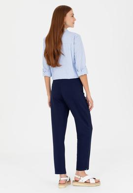 Kadın Lacivert Örme Pantolon - 50265555003