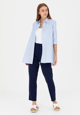 Kadın Lacivert Örme Pantolon - 50265555003