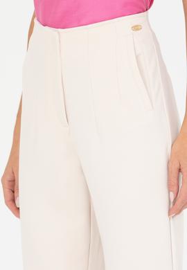 Kadın Krem Örme Pantolon - 50265555011