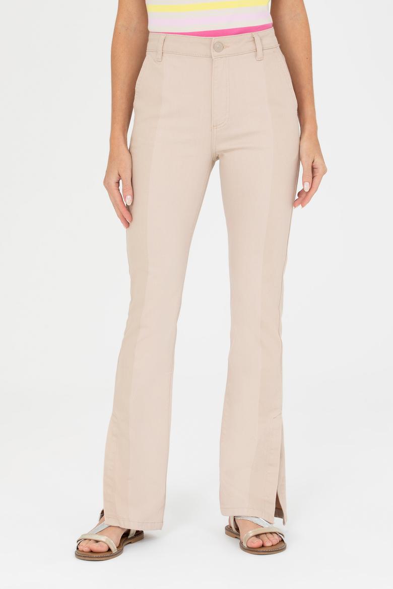 Kadın Krem Jean Pantolon - 50266291005