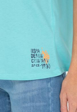 Kadın Mint Bisiklet Yaka Tişört - 50266330049