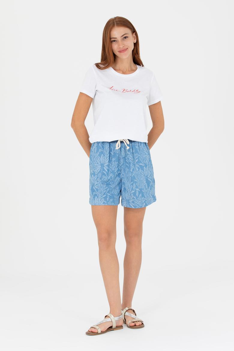 Kadın Açık Mavi Jean Şort