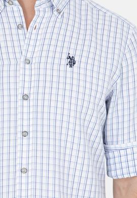 Erkek Mavi Kareli Gömlek - 50273945016