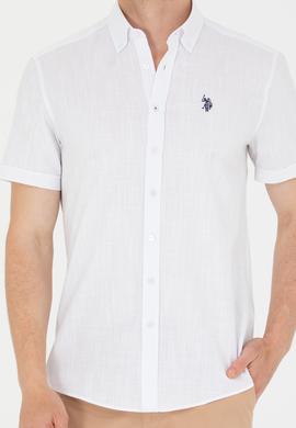Erkek Beyaz Kısa Kollu Gömlek - 50266497008