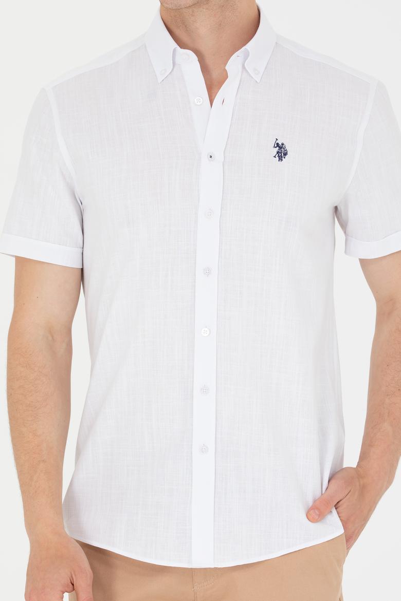 Erkek Beyaz Kısa Kollu Gömlek - 50266497008