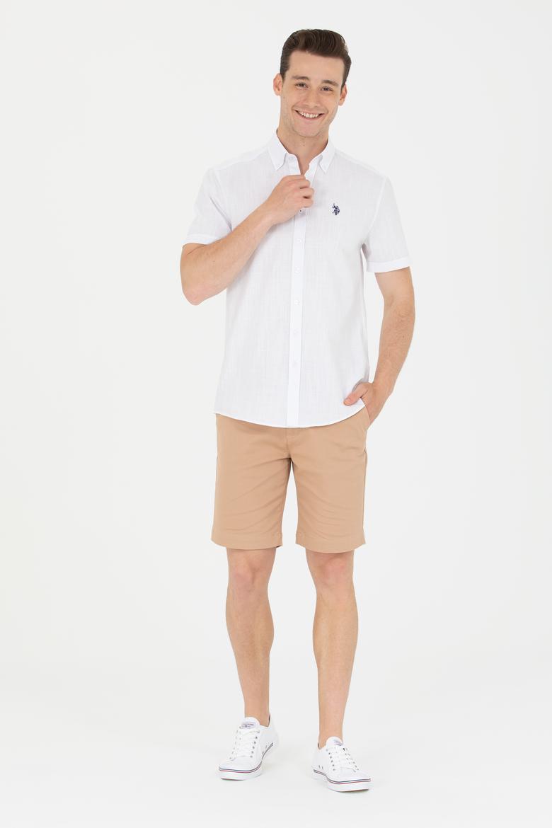 Erkek Beyaz Kısa Kollu Gömlek - 50266497008