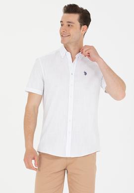 Erkek Beyaz Kısa Kollu Gömlek - 50266497008