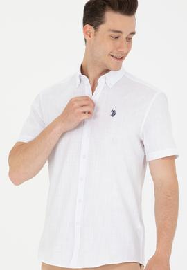 Erkek Beyaz Kısa Kollu Gömlek - 50266497008