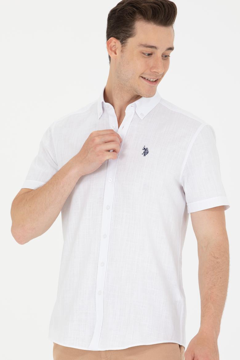 Erkek Beyaz Kısa Kollu Gömlek - 50266497008