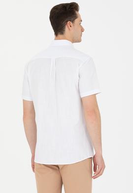 Erkek Beyaz Kısa Kollu Gömlek - 50266497008