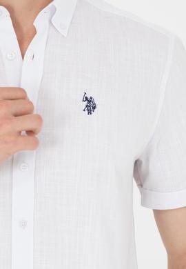 Erkek Beyaz Kısa Kollu Gömlek - 50266497008