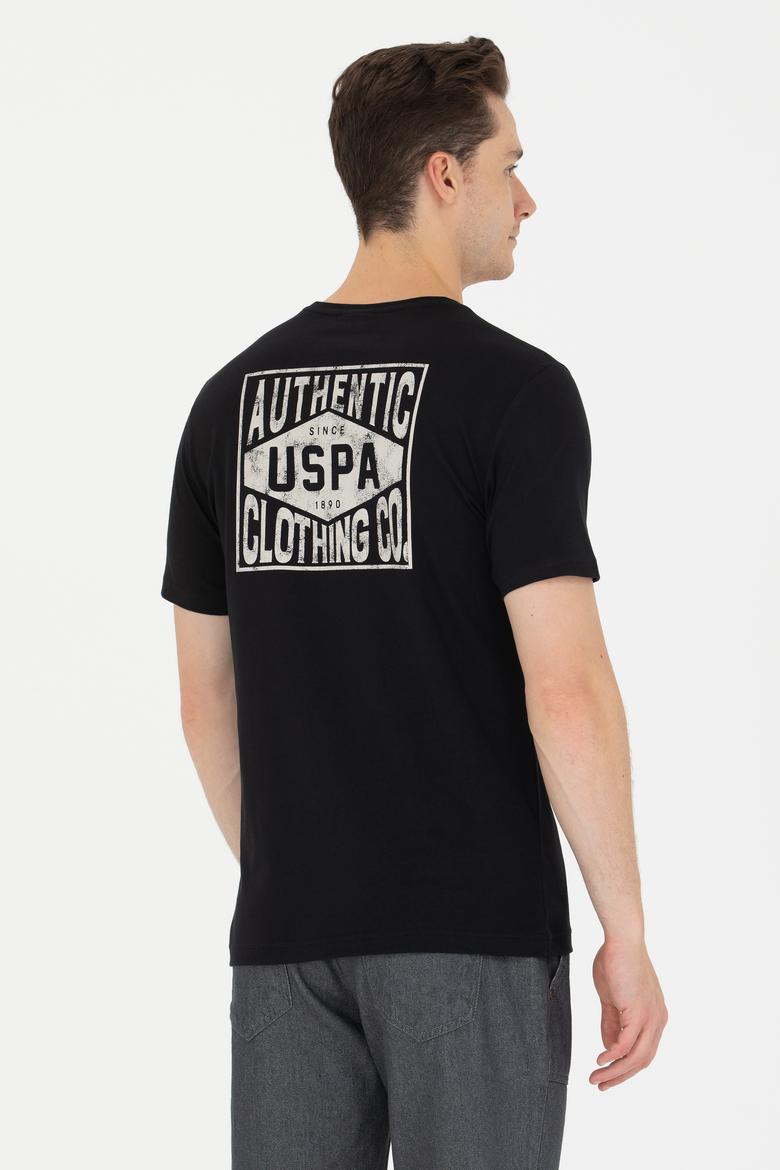 Erkek Siyah Bisiklet Yaka Tişört