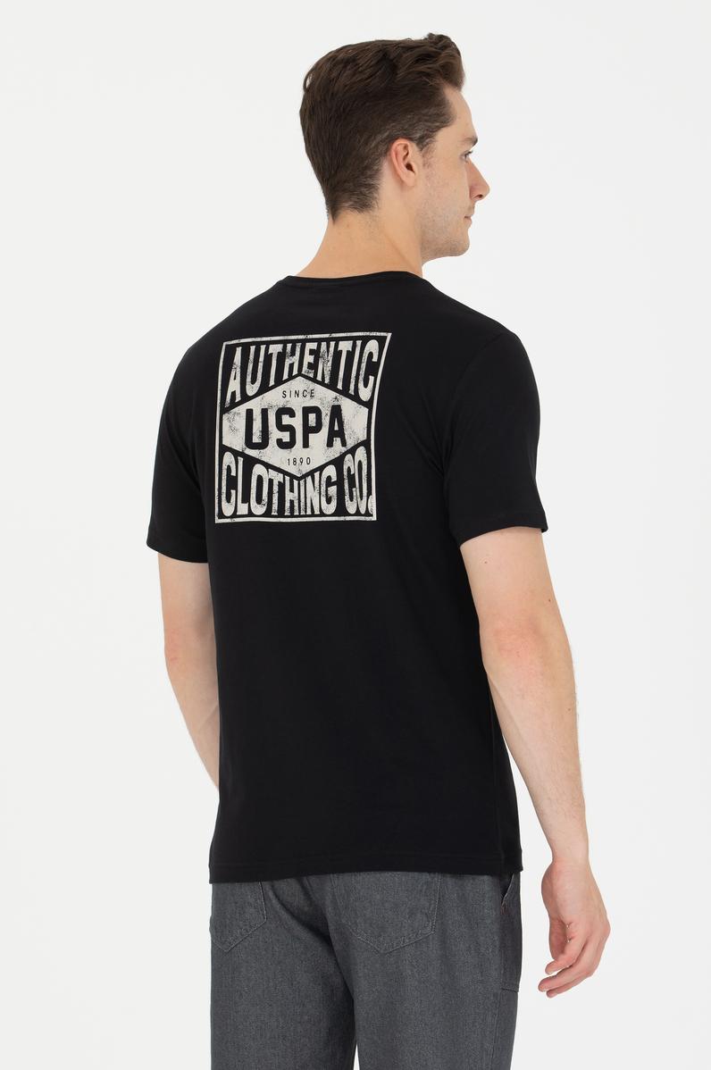 Erkek Siyah Bisiklet Yaka Tişört