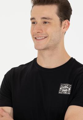 Erkek Siyah Bisiklet Yaka Tişört - 50264977040