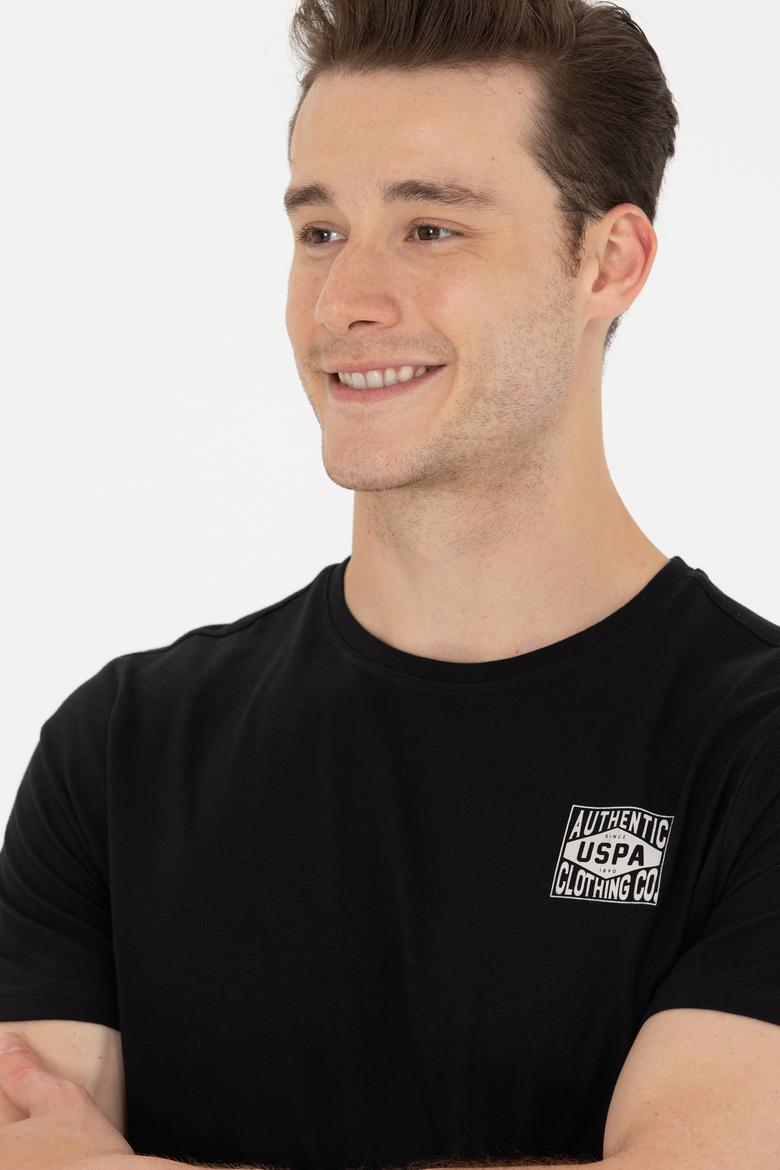 Erkek Siyah Bisiklet Yaka Tişört - 50264977040