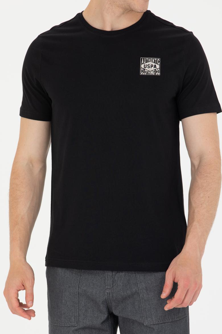 Erkek Siyah Bisiklet Yaka Tişört - 50264977040