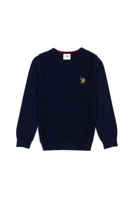 Erkek Çocuk Lacivert Basic Bisiklet Yaka Kazak - 50269033008