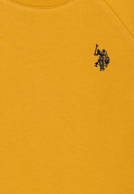 Çocuk Hardal Basic Bisiklet Yaka Sweatshirt - 50273756303