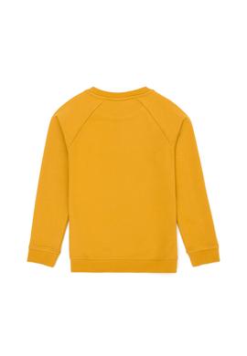 Çocuk Hardal Basic Bisiklet Yaka Sweatshirt - 50273756303