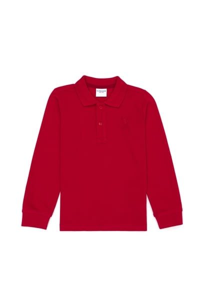 Erkek Bebek Kırmızı Basic Sweatshirt