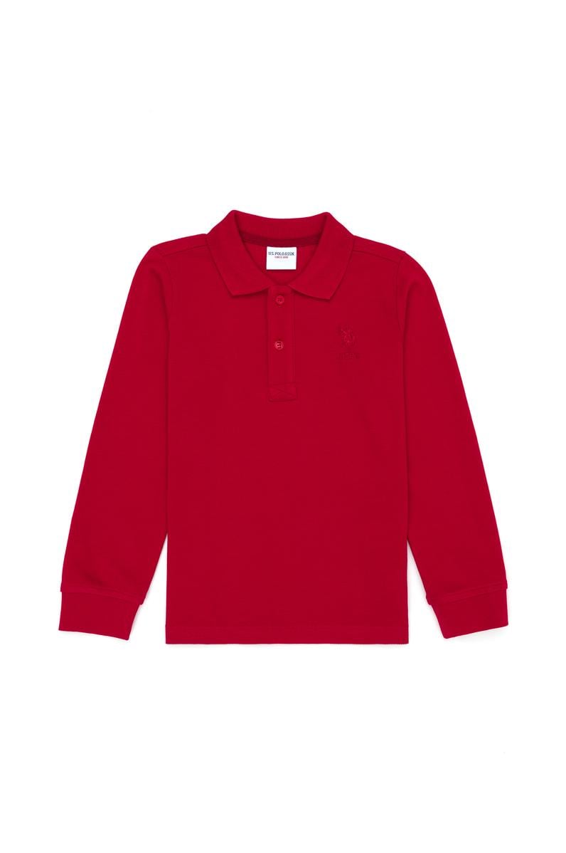 Erkek Bebek Kırmızı Basic Sweatshirt