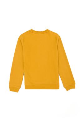Çocuk Hardal Basic Bisiklet Yaka Sweatshirt - 50273757185