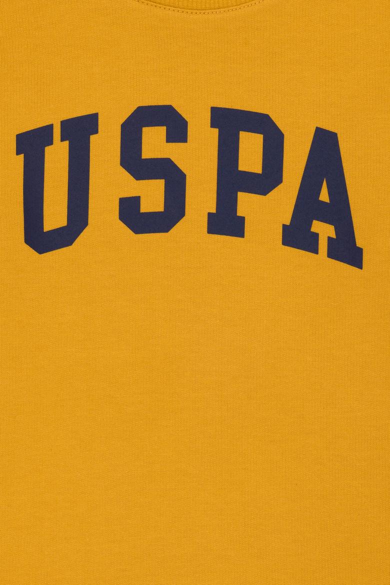 Çocuk Hardal Basic Bisiklet Yaka Sweatshirt - 50273757185