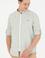 Erkek Haki Çizgili Beyaz Gömlek