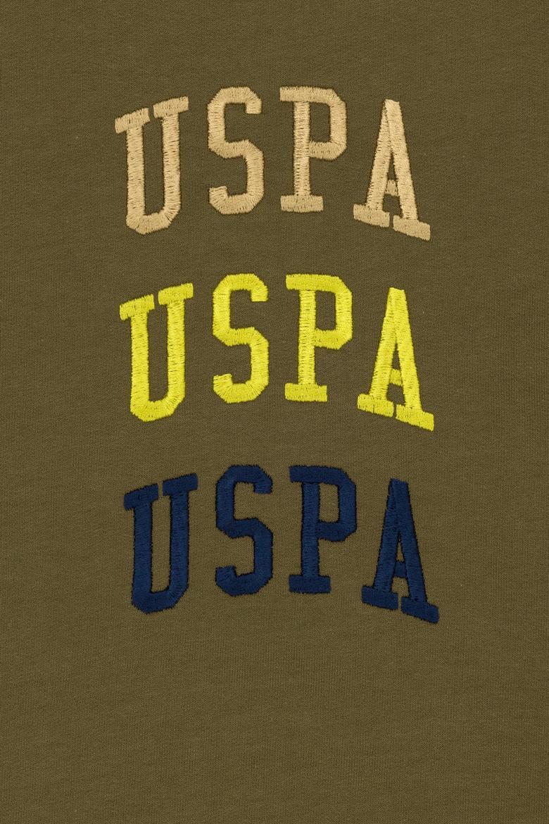 Çocuk Haki Bisiklet Yaka Sweatshirt - 50274324021