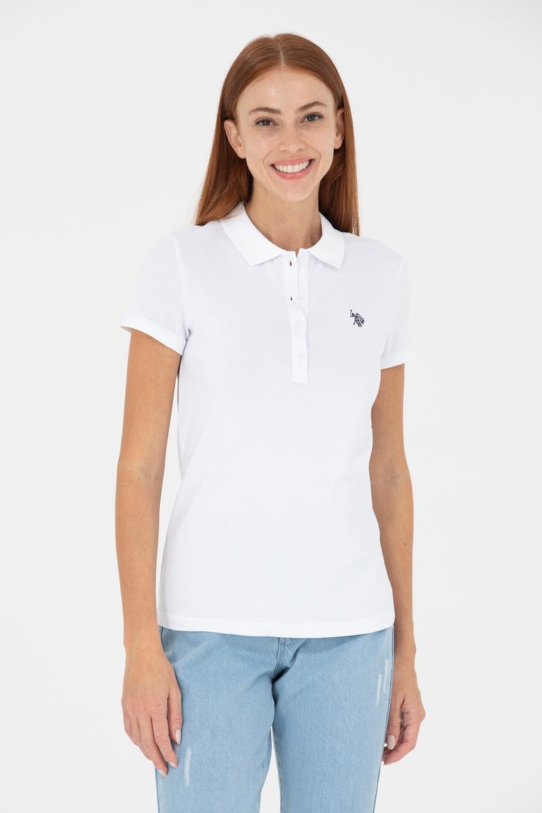 Kadın Beyaz Basic Tişört - 50262675241