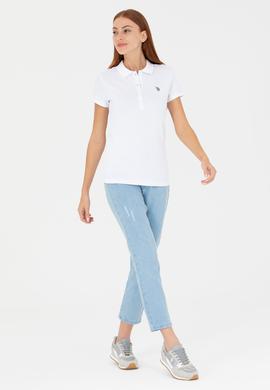 Kadın Beyaz Basic Tişört - 50262675241