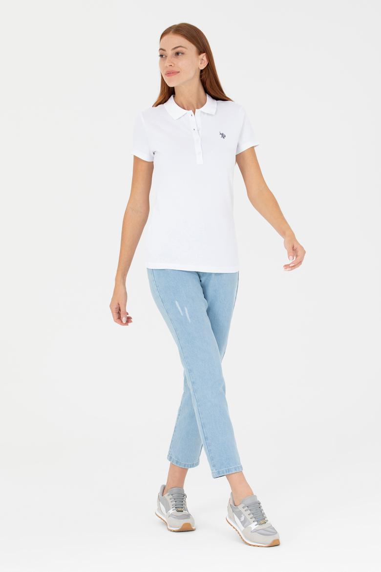 Kadın Beyaz Basic Tişört - 50262675241