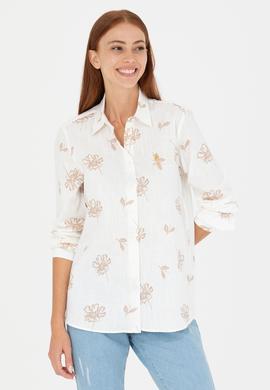 Kadın Camel Uzun Kollu Gömlek - 50264291007