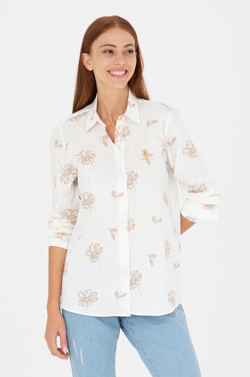 Kadın Camel Uzun Kollu Gömlek