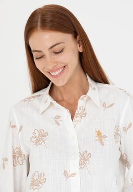 Kadın Camel Uzun Kollu Gömlek - 50264291007