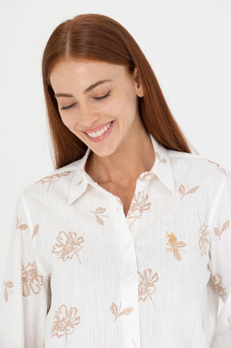 Kadın Camel Uzun Kollu Gömlek