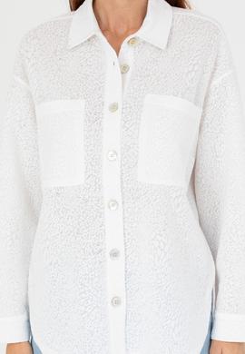 Kadın Ekru Örme Gömlek - 50267614004