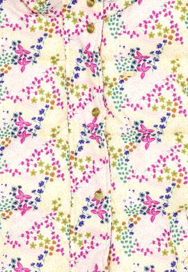 Kız Çocuk Ekru Kapüşonlu Kaban - 50271545034