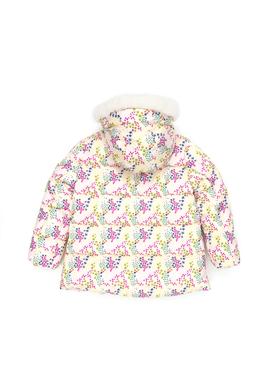 Kız Çocuk Ekru Kapüşonlu Kaban - 50271545034