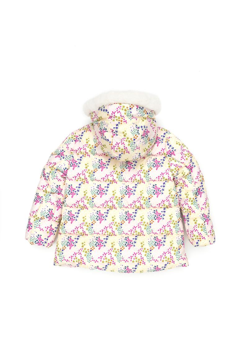 Kız Çocuk Ekru Kapüşonlu Kaban - 50271545034