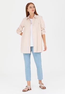 Kadın Camel Uzun Kollu Tunik - 50266745003