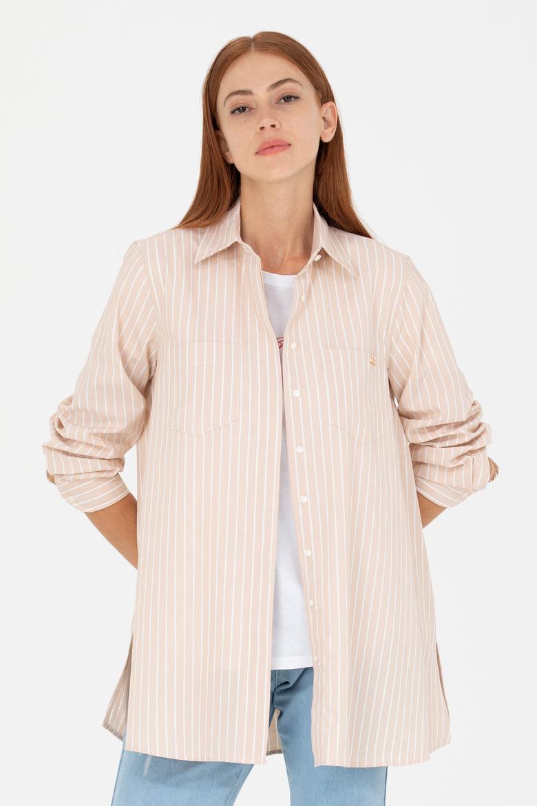 Kadın Camel Uzun Kollu Tunik - 50266745003